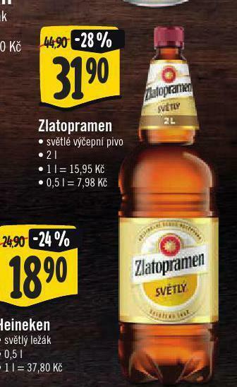 Jip Pivo zlatopramen nabídka
