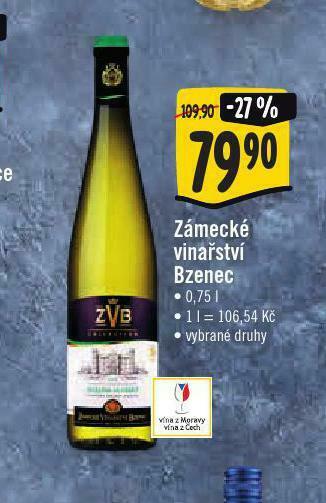 Jip Zámecké vinařství bzenec nabídka