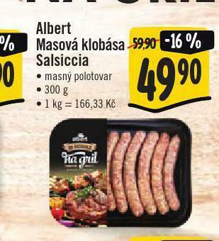 Jip Masová klobása salsiccia nabídka