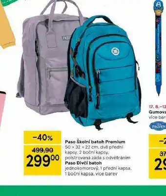 Tesco Paso dívčí batoh nabídka