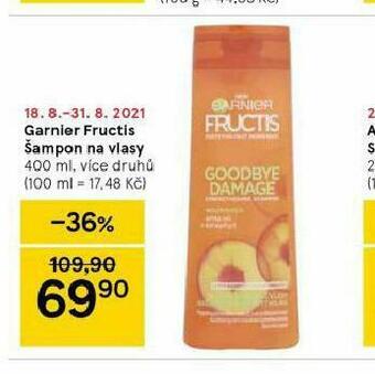Tesco Garnier fructis šampon nabídka