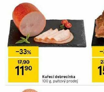 Tesco Kuřecí debrecínka nabídka