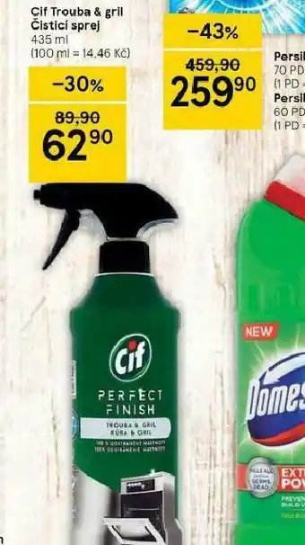 Tesco Cif trouba &amp; gril čistící sprej nabídka