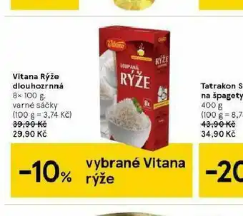 Tesco Vitana rýže dlouhozrnná nabídka