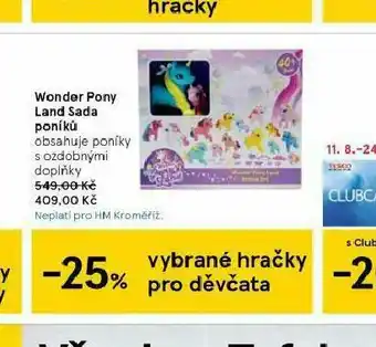 Tesco Wonder pony land sada poníků nabídka