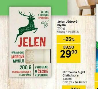 Tesco Jelen jádrové mýdlo nabídka