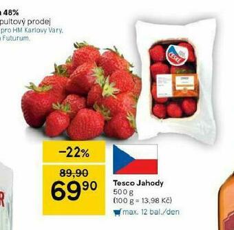 Tesco Tesco jahody nabídka