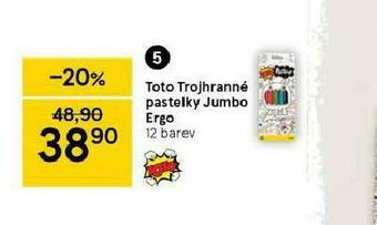 Tesco Toto trojhranné pastelky jumbo ergo nabídka