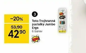 Toto trojhranné pastelky jumbo ergo