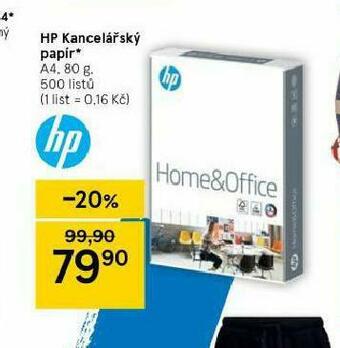 Tesco Hp kancelářský papír nabídka