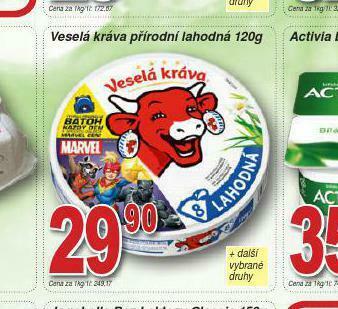 Lidl Veselá kráva přírodní lahodná nabídka