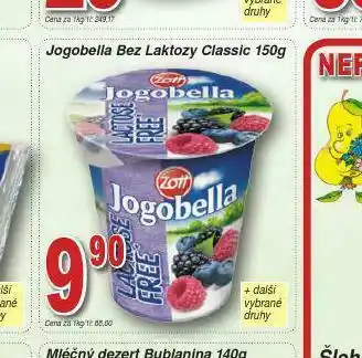 Lidl Jogobella bez laktózy classic nabídka
