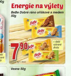 Lidl Bebe dobré ráno oříškové s medem nabídka