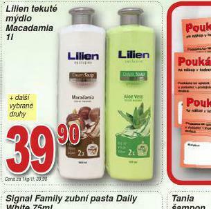 Lidl Lilien tekuté mýdlo nabídka