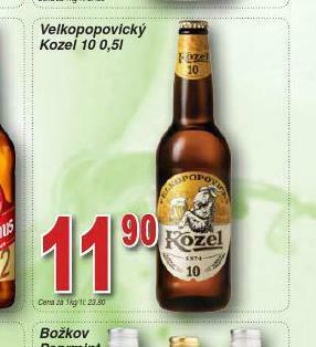 Lidl Pivo velkopopovický kozel 10 nabídka