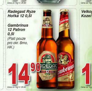Lidl Pivo gambrinus patron 12 nabídka
