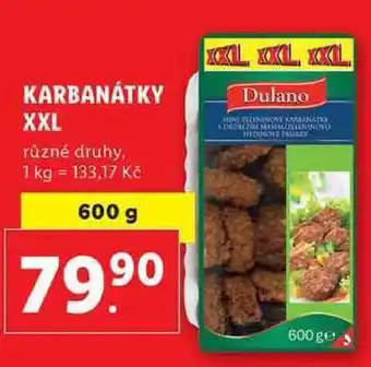Lidl Karbanátky xxl, 600 g nabídka