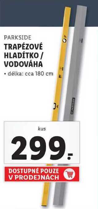 Lidl Trapézové hladítko / vodováha nabídka