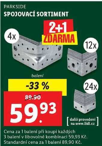 Lidl Spojovací sortiment nabídka
