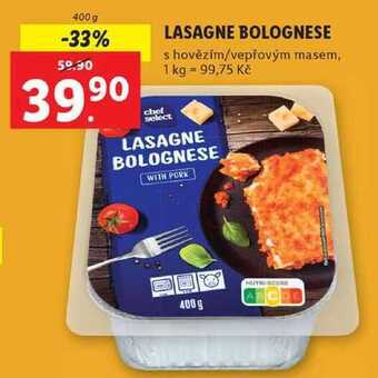 Lidl Lasagne bolognese, 400 g nabídka