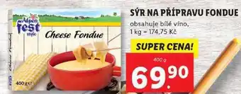 Lidl Sýr na přípravu fondue, 400 g nabídka