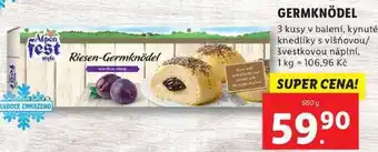 Lidl Germknödel 3 kusy v balení, 560 g nabídka