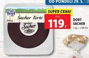 Lidl Dort sacher, 500 g nabídka