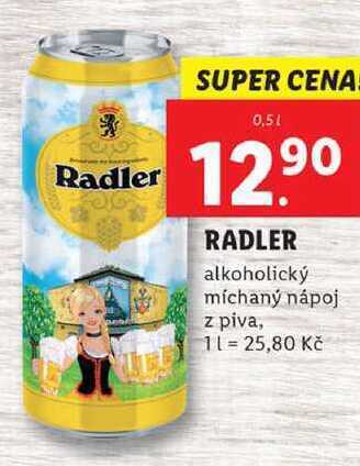 Lidl Radler, 0,5 l nabídka