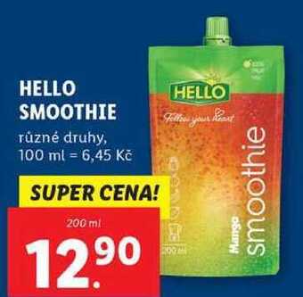 Lidl Hello smoothie, 200 ml nabídka