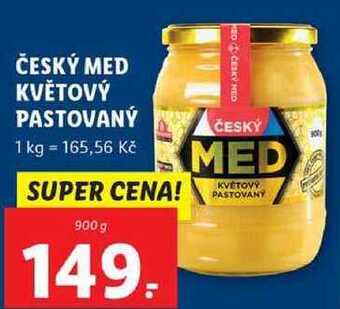 Český med květový pastovaný, 900 g