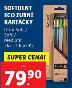Lidl Softdent eco zubní kartáčky, 3 ks nabídka