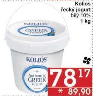 Jip Kolios řecký jogurt, bílý 10%, 1 kg nabídka