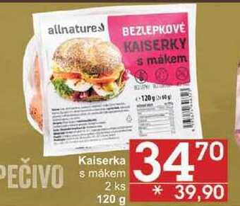Jip Allnature kaiserka s mákem 2 ks, 120 g nabídka