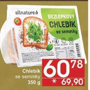 Jip Allnatures chlebik se seminky, 350 g nabídka