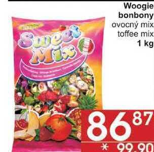 Jip Woogie bonbony ovocný mix, 1 kg nabídka