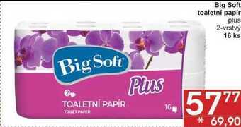 Jip Big soft toaletní papír plus 2-vrstvý, 16 ks nabídka