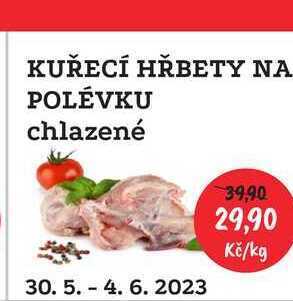 RABBIT řeznictví Kuřecí hřbety na polévku chlazené 1kg nabídka