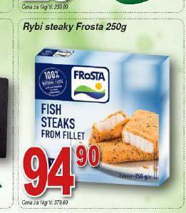 Hruška Rybí steaky frosta nabídka