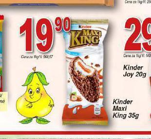 Hruška Kinder maxi king nabídka