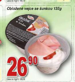 Hruška Obložené vejce se šunkou nabídka