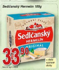 Hruška Sedlčanský hermelín nabídka