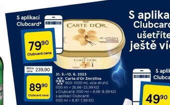 Tesco Zmrzlina carte d´or nabídka