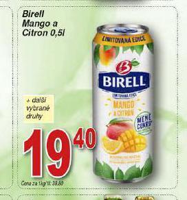 Hruška Birell nealkoholické pivo nabídka