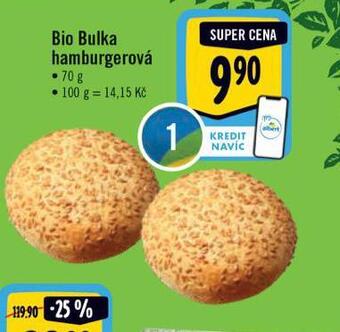 Albert Bio hamburgerová bulka nabídka
