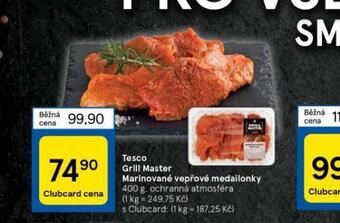 Tesco Tesco grill master marinované vepřové medailonky nabídka
