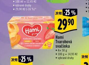 Albert Hami tvarohová svačinka nabídka