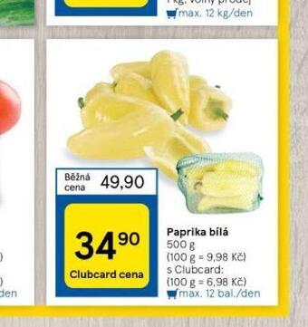 Tesco Paprika bílá nabídka