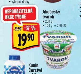 Albert Jihočeský tvaroh nabídka