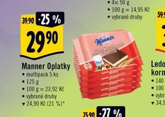 Albert Manner oplatky nabídka