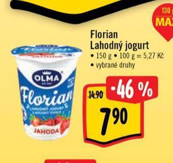 Albert Florian jogurt nabídka
